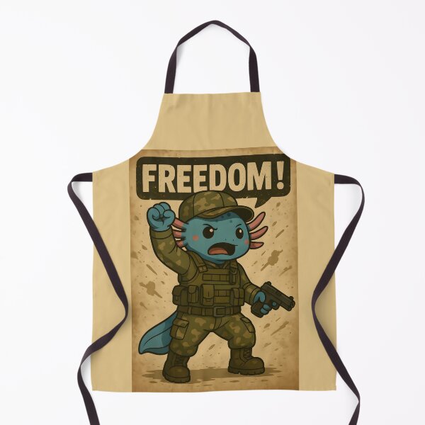 Item preview, Freedom! Axey the Axolotl – Scottish Army Camouflage Edition designed and sold by anniejunoaxie.