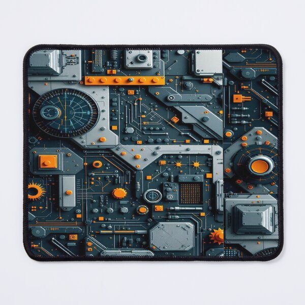 Item preview, Futuristic Tech Circuit Art – Cyberpunk Geometric Pattern designed and sold by The Design KAD.