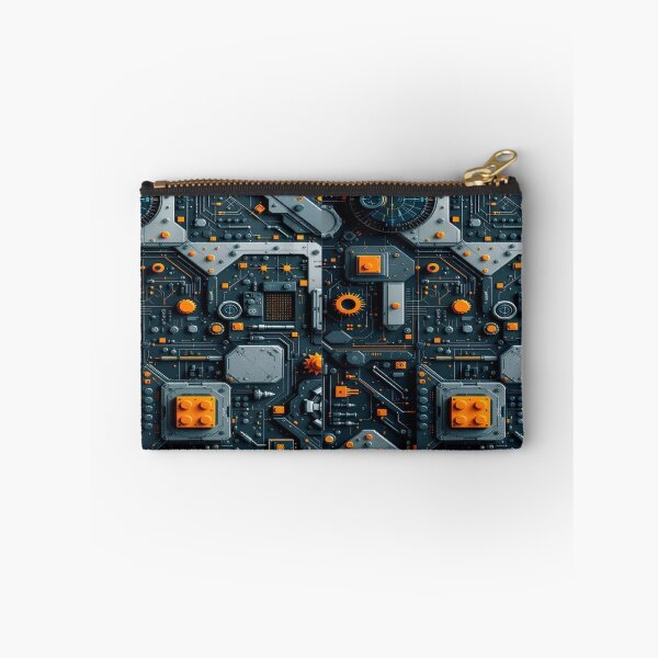Item preview, Futuristic Tech Circuit Art – Cyberpunk Geometric Pattern designed and sold by The Design KAD.