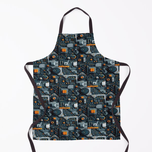 Item preview, Futuristic Tech Circuit Art – Cyberpunk Geometric Pattern designed and sold by The Design KAD.