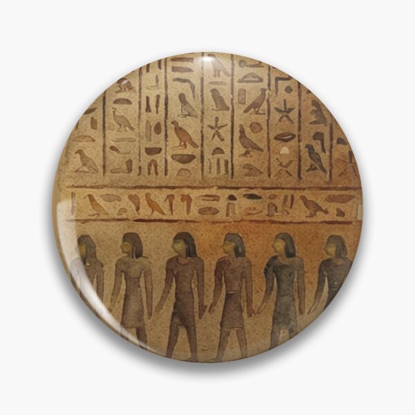 Item preview, Ancient Hieroglyphic Wall on Papyrus designed and sold by MoxisWatercolor.