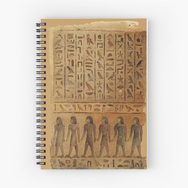 Item preview, Ancient Hieroglyphic Wall on Papyrus designed and sold by MoxisWatercolor.