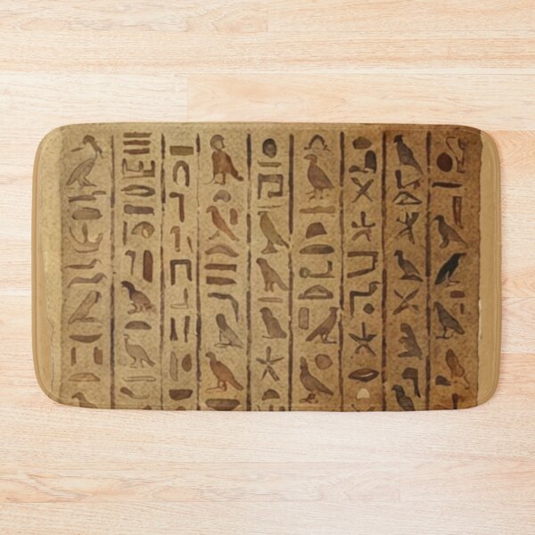 Item preview, Ancient Hieroglyphic Wall on Papyrus designed and sold by MoxisWatercolor.