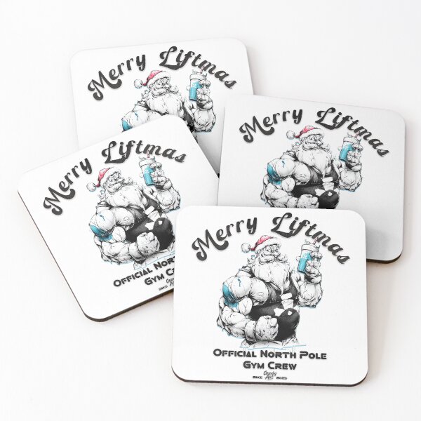 Item preview, Merry Liftmas – North Pole Gym Crew Santa designed and sold by Closeddog.