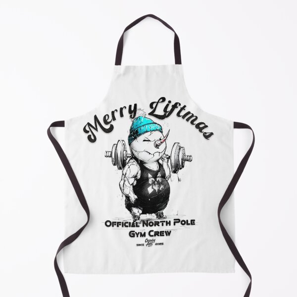 Item preview, Merry Liftmas – Snowman Gym Beast Christmas Design designed and sold by Closeddog.