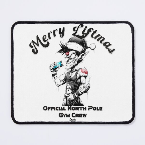Item preview, Merry Liftmas – Buff Elf Gym Crew Christmas Design designed and sold by Closeddog.