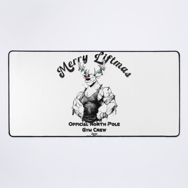Item preview, Merry Liftmas – Jacked Reindeer Gym Crew Xmas designed and sold by Closeddog.
