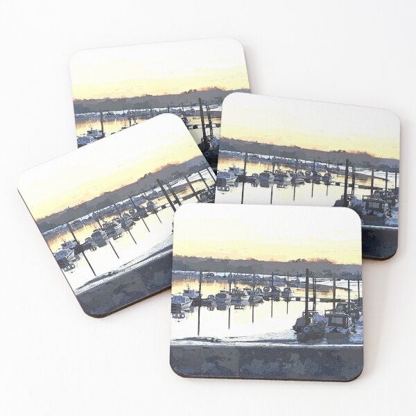 Item preview, Boats On The River Medway At Sunset designed and sold by Trevor Harvey Art.