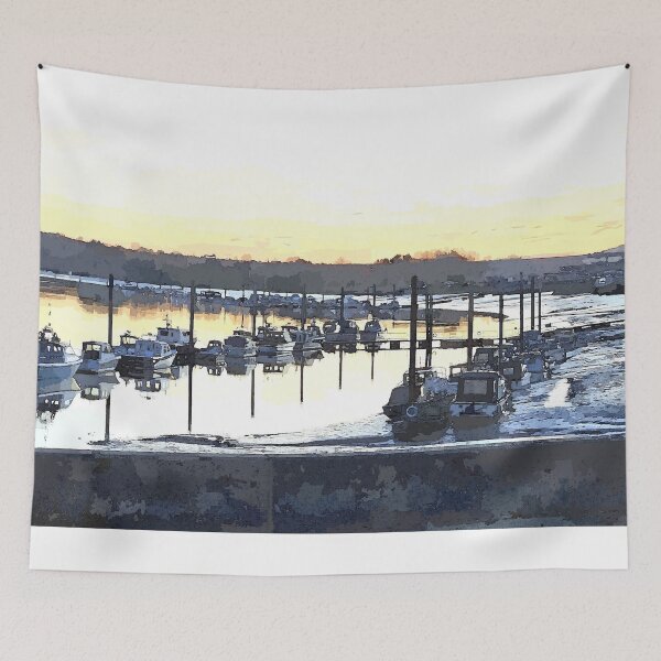 Item preview, Boats On The River Medway At Sunset designed and sold by Trevor Harvey Art.