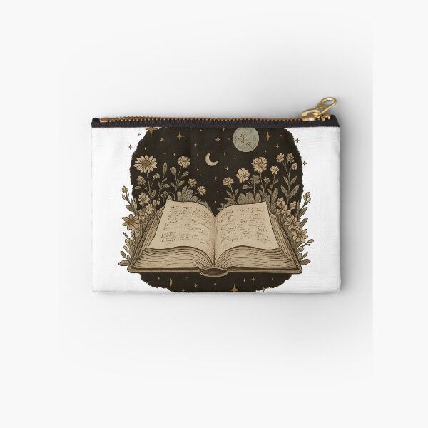Item preview, Magical Open Book Under Moon and Stars Illustration designed and sold by ArtfulWeave.