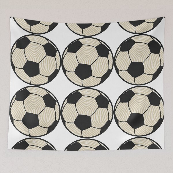 Item preview, Minimalist Soccer Ball with Fingerprint Pattern Design designed and sold by ArtfulWeave.