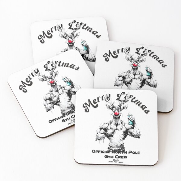 Item preview, Merry Liftmas - Shredded Rudolph Gym Design designed and sold by Closeddog.