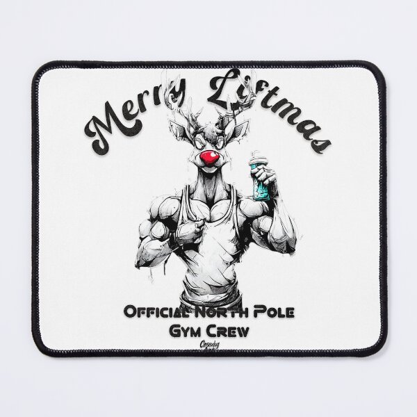 Item preview, Merry Liftmas - Shredded Rudolph Gym Design designed and sold by Closeddog.