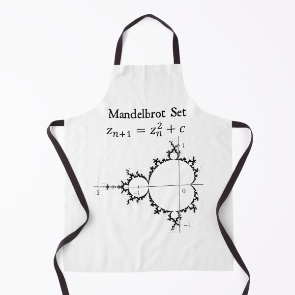 Item preview, Nerdy Vintage Mandelbrot Set Fractal Math Science Teacher Black Text designed and sold by MathWare MathClips.