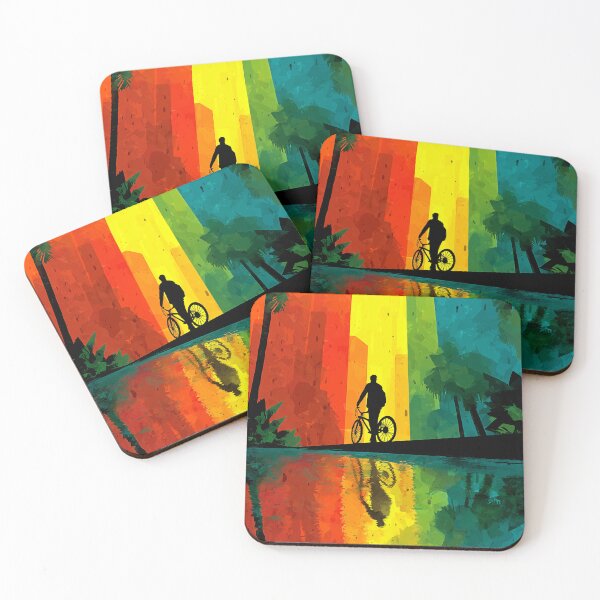 Item preview, Bicycle Beneath the Neon Skies designed and sold by ArgentoArt.