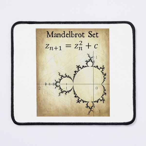 Item preview, Nerdy Vintage Mandelbrot Set Fractal Math Science Teacher Black Text Parchment designed and sold by MathWare MathClips.