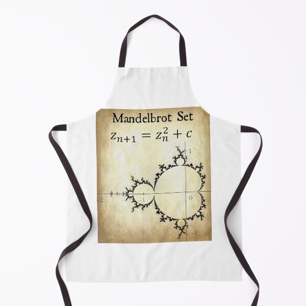Item preview, Nerdy Vintage Mandelbrot Set Fractal Math Science Teacher Black Text Parchment designed and sold by MathWare MathClips.