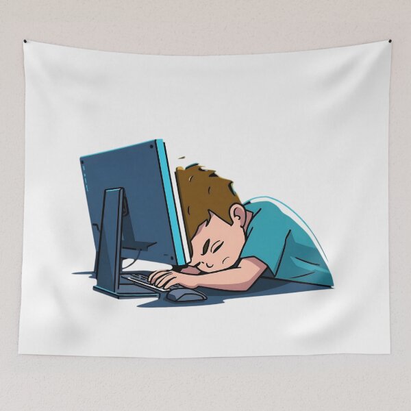 Item preview, Lagging in Real Life – Funny Gamer Cartoon designed and sold by ShirtHatch.