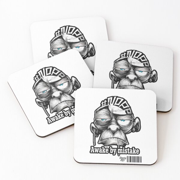 Item preview, Awake by Mistake – Tired Face & Nope Mood Design designed and sold by Closeddog.
