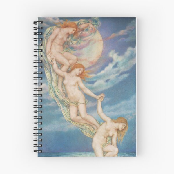 Item preview, Moonbeams Dipping Into The Sea - Evelyn de Morgan designed and sold by forgottenbeauty.