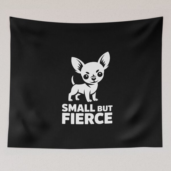 Item preview, Small But Fierce Chihuahua Attitude Bold Text Tees designed and sold by Reichcorp.