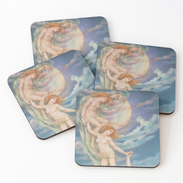 Item preview, Moonbeams Dipping Into The Sea - Evelyn de Morgan designed and sold by forgottenbeauty.