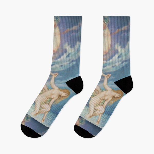 Item preview, Moonbeams Dipping Into The Sea - Evelyn de Morgan designed and sold by forgottenbeauty.