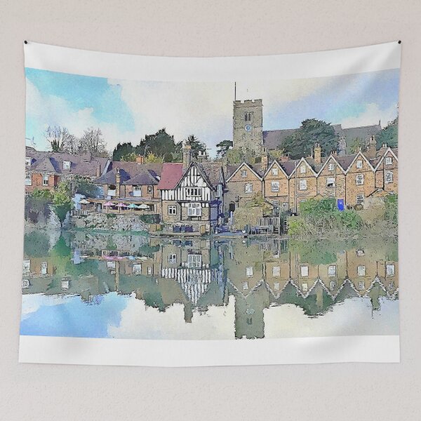 Item preview, Aylesford by the River Medway designed and sold by Trevor Harvey Art.