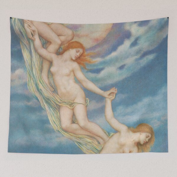 Item preview, Moonbeams Dipping Into The Sea - Evelyn de Morgan designed and sold by forgottenbeauty.