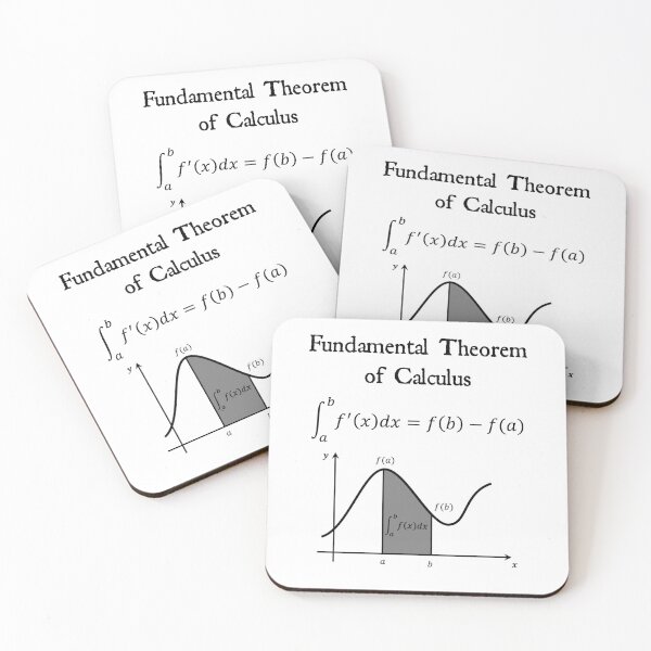 Item preview, Nerdy Vintage Fundamental Theorem of Calculus Math Science Teacher Black Text designed and sold by MathWare MathClips.