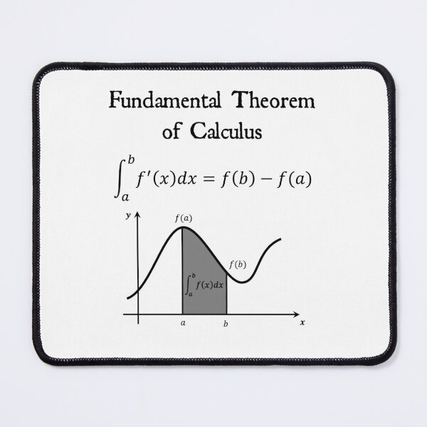 Item preview, Nerdy Vintage Fundamental Theorem of Calculus Math Science Teacher Black Text designed and sold by MathWare MathClips.