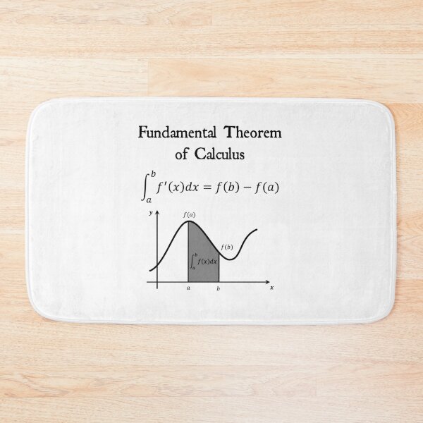 Item preview, Nerdy Vintage Fundamental Theorem of Calculus Math Science Teacher Black Text designed and sold by MathWare MathClips.