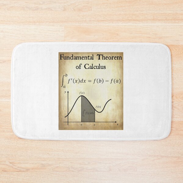 Item preview, Nerdy Vintage Fundamental Theorem of Calculus Math Science Teacher Black Text Parchment designed and sold by MathWare MathClips.