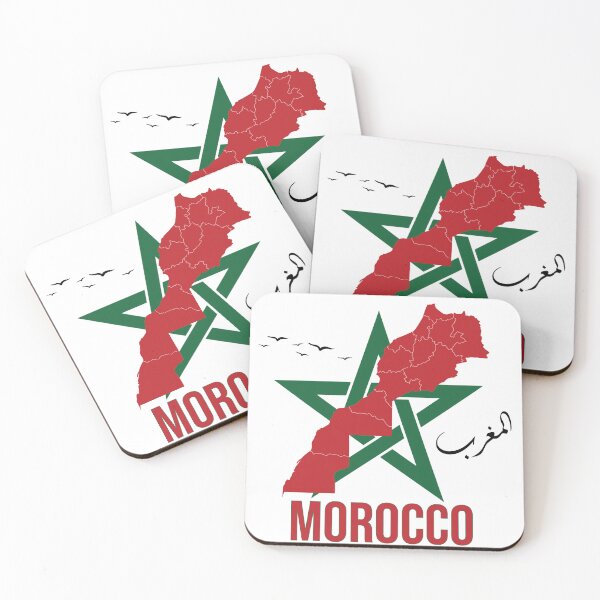 Item preview, Morocco Map & Green Star, Moroccan Pride, Heritage, and Unity Design designed and sold by Natural-glow.
