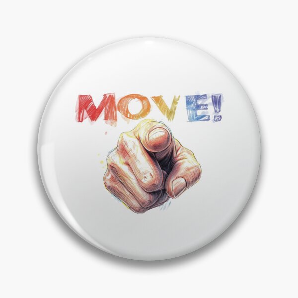 Item preview, Move! – Motivational Pointing Hand designed and sold by AndrewYoko.