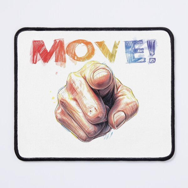 Item preview, Move! – Motivational Pointing Hand designed and sold by AndrewYoko.