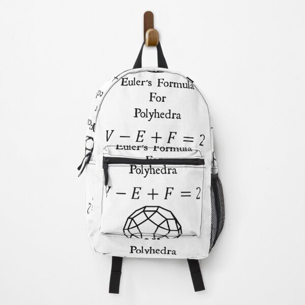 Item preview, Nerdy Vintage Euler's Formula for Polyhedra Math Teacher Black Text designed and sold by MathWare MathClips.