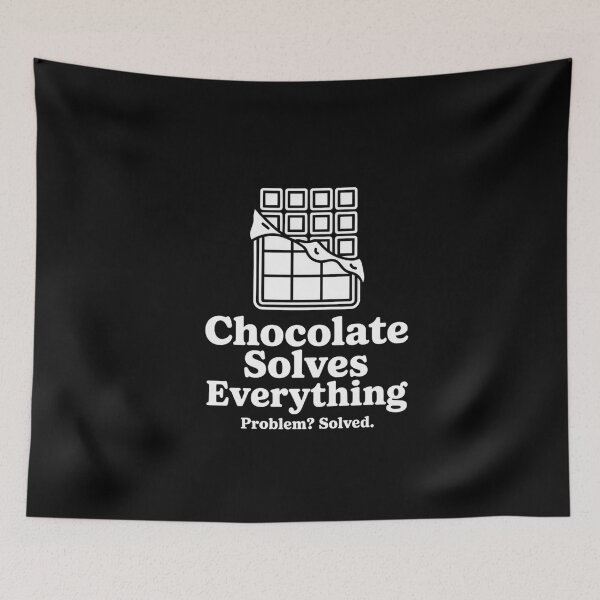 Item preview, Chocolate Solves Everything - Cozy Comfort T-Shirt designed and sold by Reichcorp.