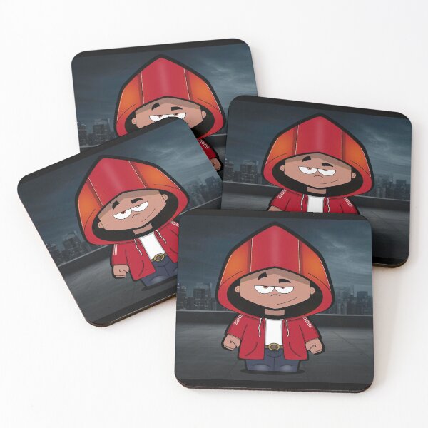Item preview, Cute boy character in red hoodie designed and sold by Ezeian.