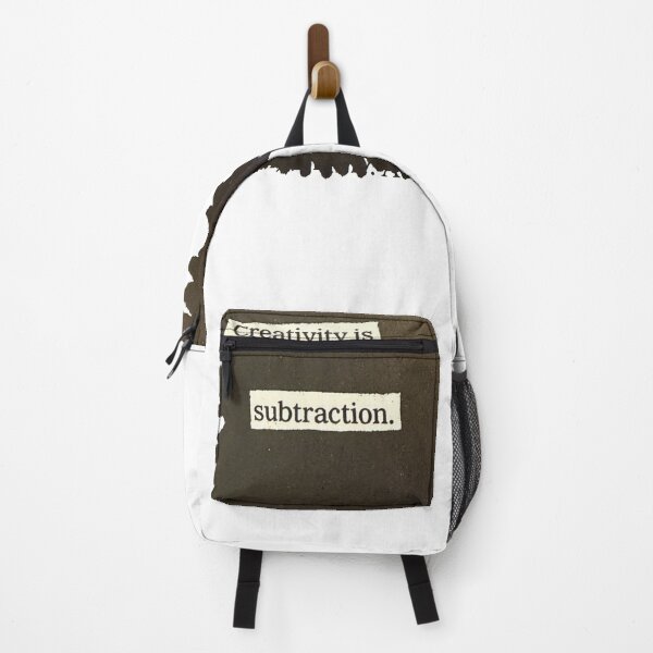 Item preview, Creativity is Subtraction Minimalist Quote designed and sold by PopCultureArtShop.