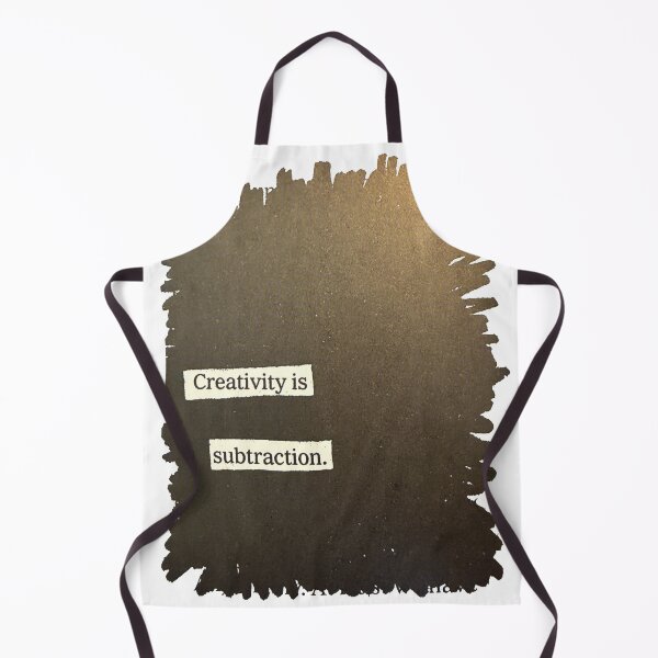 Item preview, Creativity is Subtraction Minimalist Quote designed and sold by PopCultureArtShop.