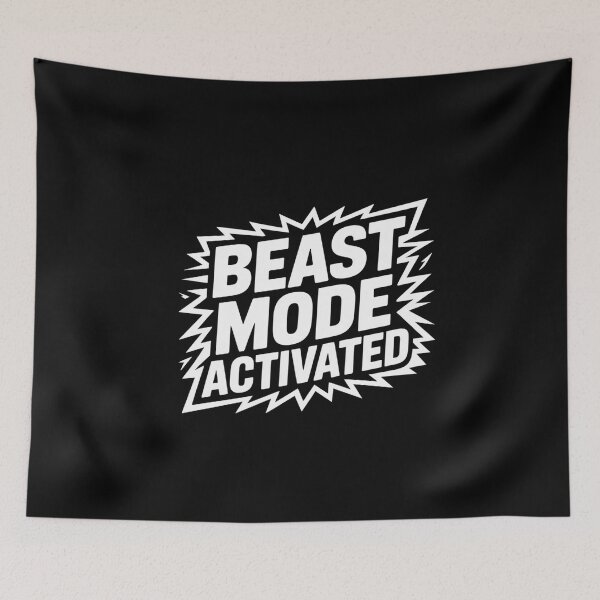 Item preview, Beast Mode Activated - Strong Typography Bold Colors designed and sold by Reichcorp.
