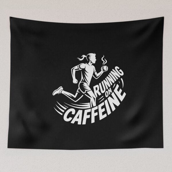 Item preview, Running On Caffeine - Runner & Coffee Cup Design designed and sold by Reichcorp.
