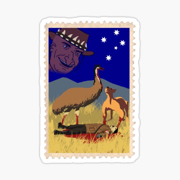 Victim of the Emu war Sticker