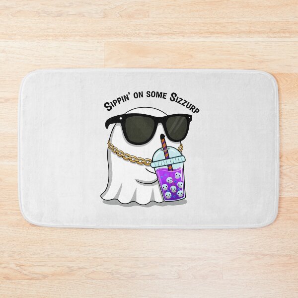 Item preview, Sippin’ on Some Sizzurp Ghost – Ghost Boba Drink Sticker designed and sold by VelvetChaosCove.