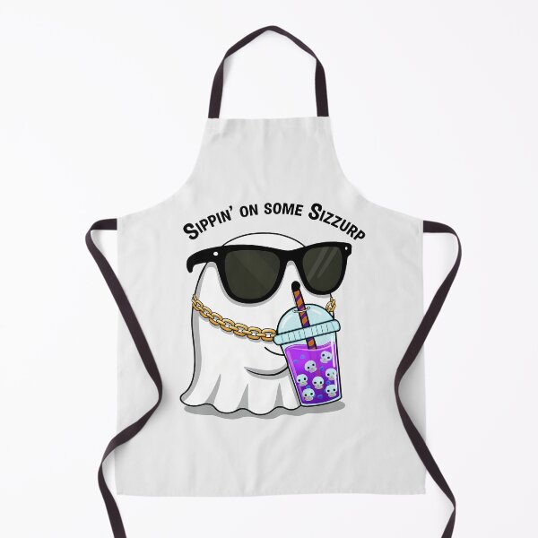 Item preview, Sippin’ on Some Sizzurp Ghost – Ghost Boba Drink Sticker designed and sold by VelvetChaosCove.