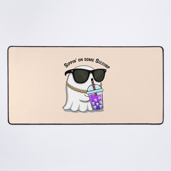 Item preview, Sippin’ on Some Sizzurp Ghost – Ghost Boba Drink Sticker designed and sold by VelvetChaosCove.