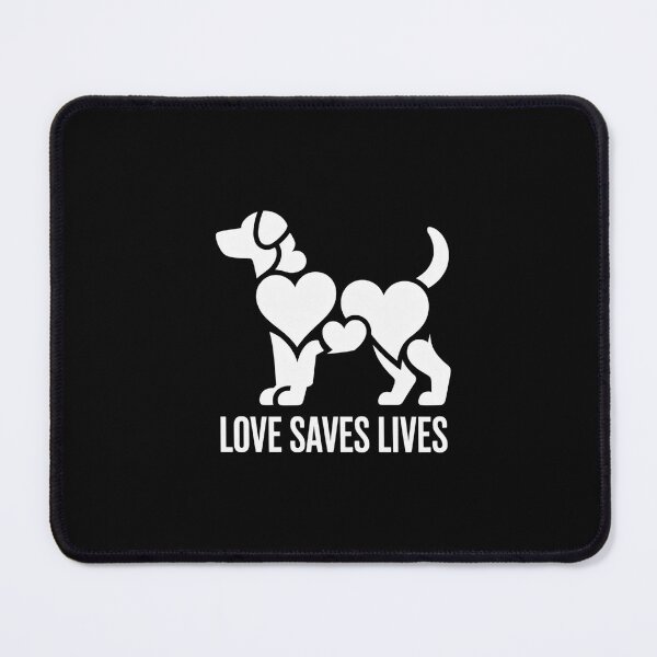 Item preview, Rescue Dog Adoption Tees - Love Saves Lives Modern Design designed and sold by Reichcorp.