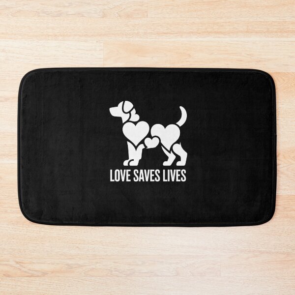 Item preview, Rescue Dog Adoption Tees - Love Saves Lives Modern Design designed and sold by Reichcorp.