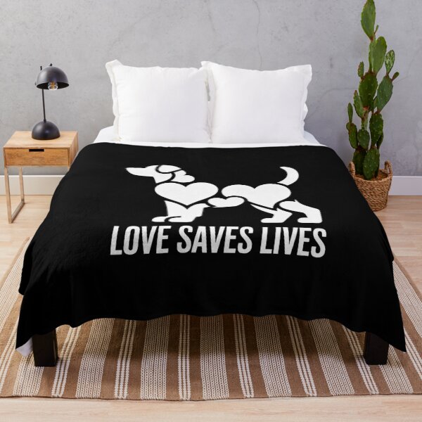 Item preview, Rescue Dog Adoption Tees - Love Saves Lives Modern Design designed and sold by Reichcorp.